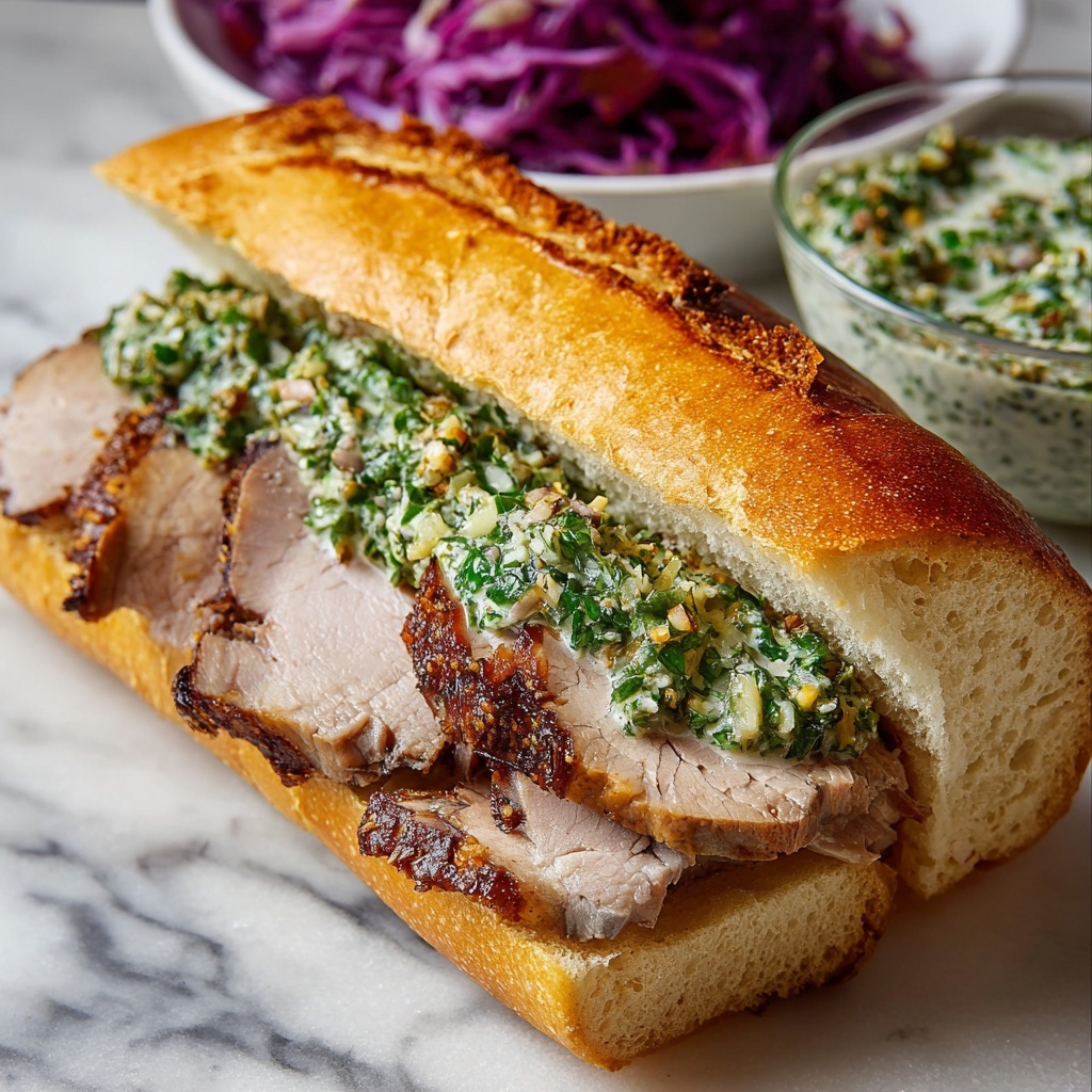 Porchetta Sandwiches with Garlic Herb Mayo Recipe - Recipe Image