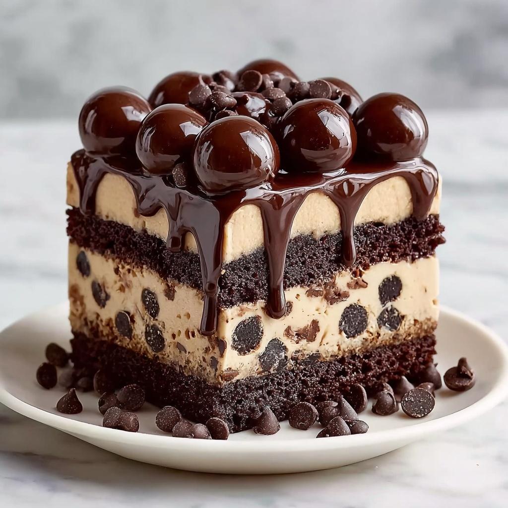 Cookie Dough Brownie Cake Recipe - Recipe Image