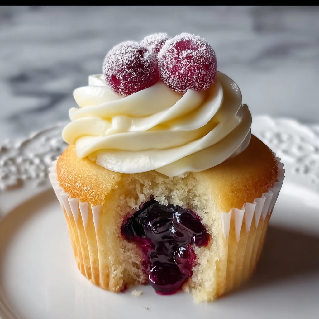 Cranberry Orange Cupcakes with Orange Cream Cheese Frosting Recipe - Recipe Image