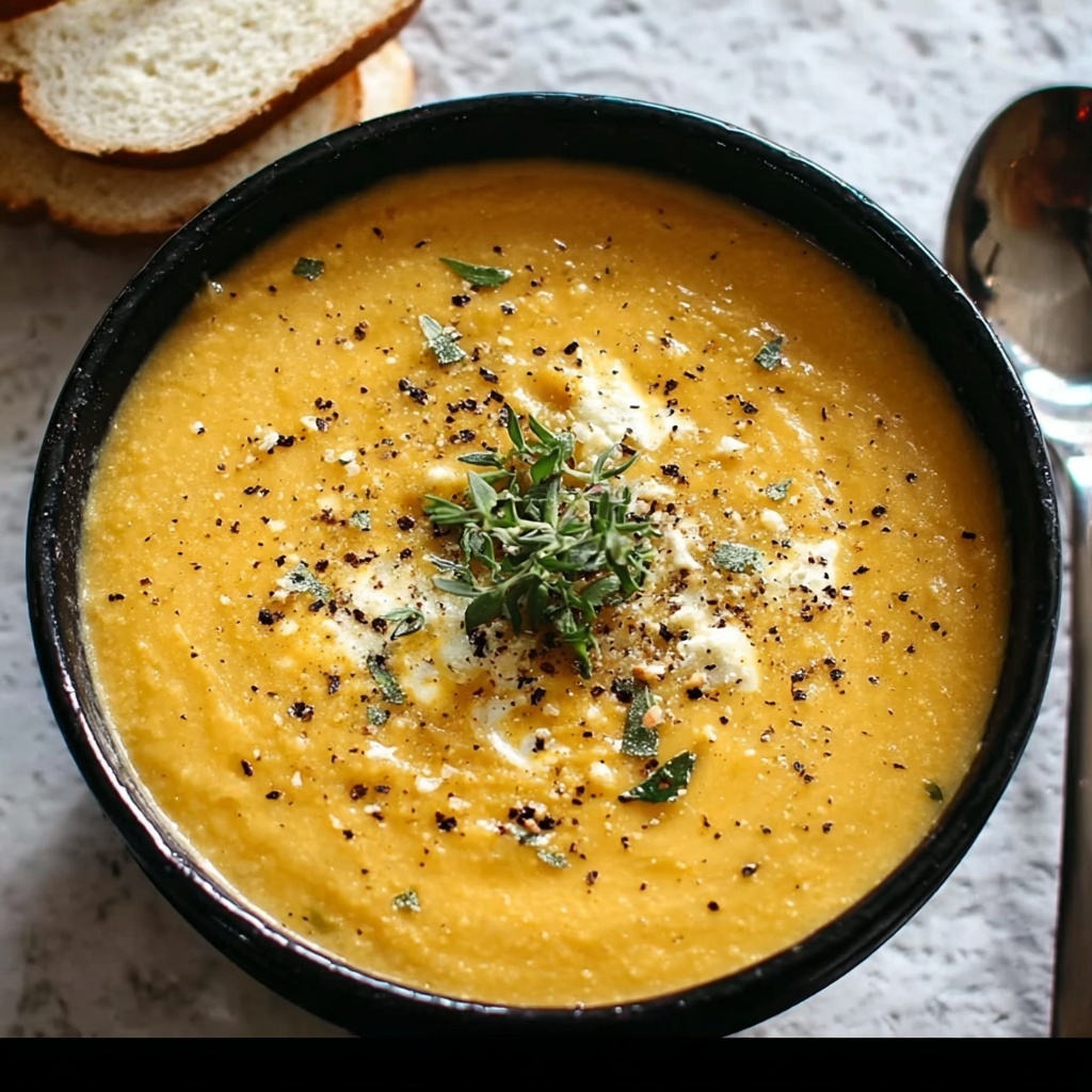 Hearty Cheddar Garlic Herb Potato Soup Recipe - Recipe Image
