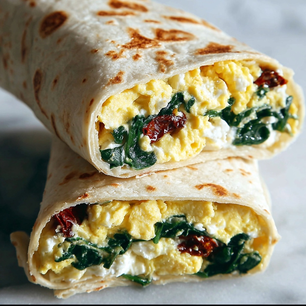 Spinach and Feta Wrap Recipe - Recipe Image