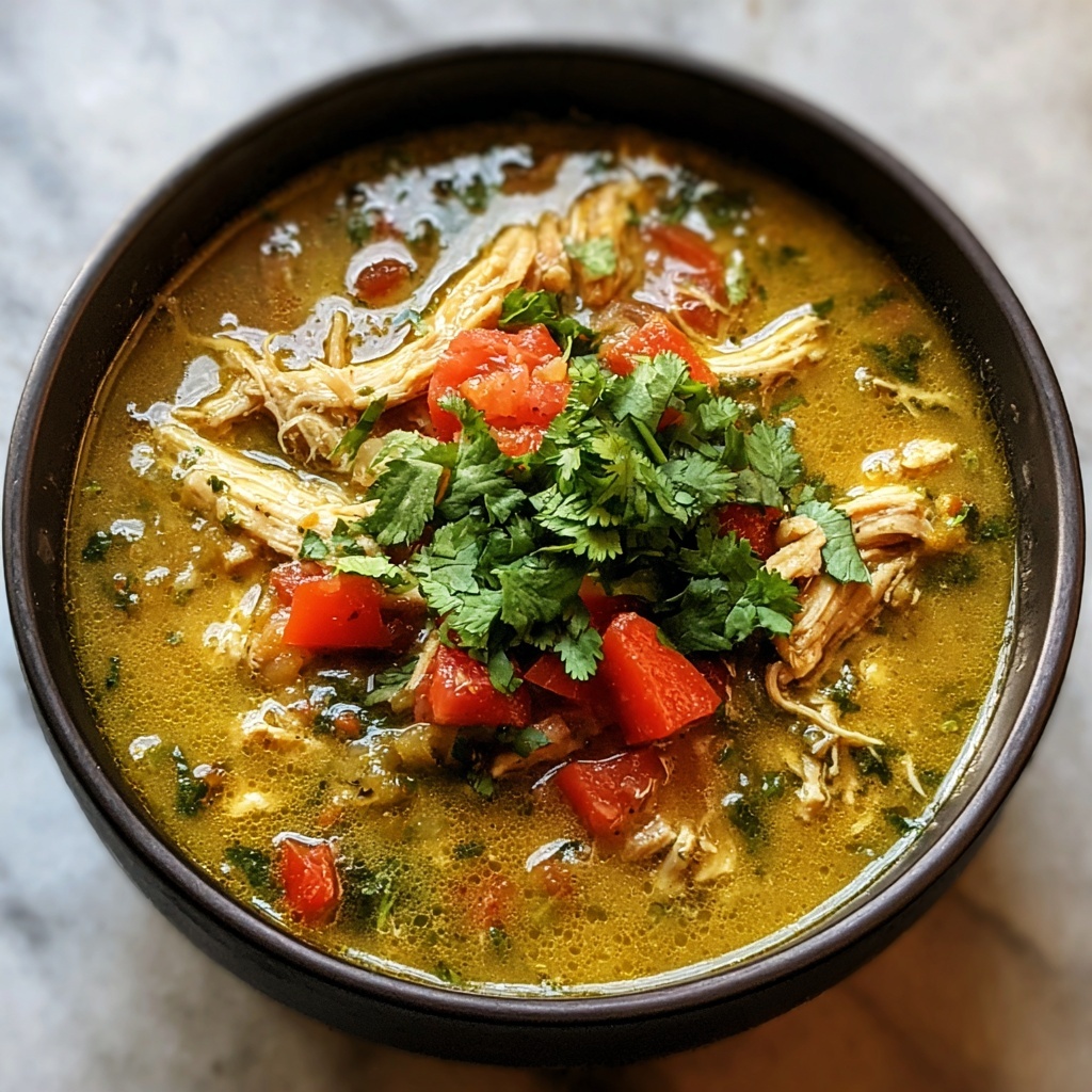 Green Chicken Enchilada Soup Recipe - Recipe Image