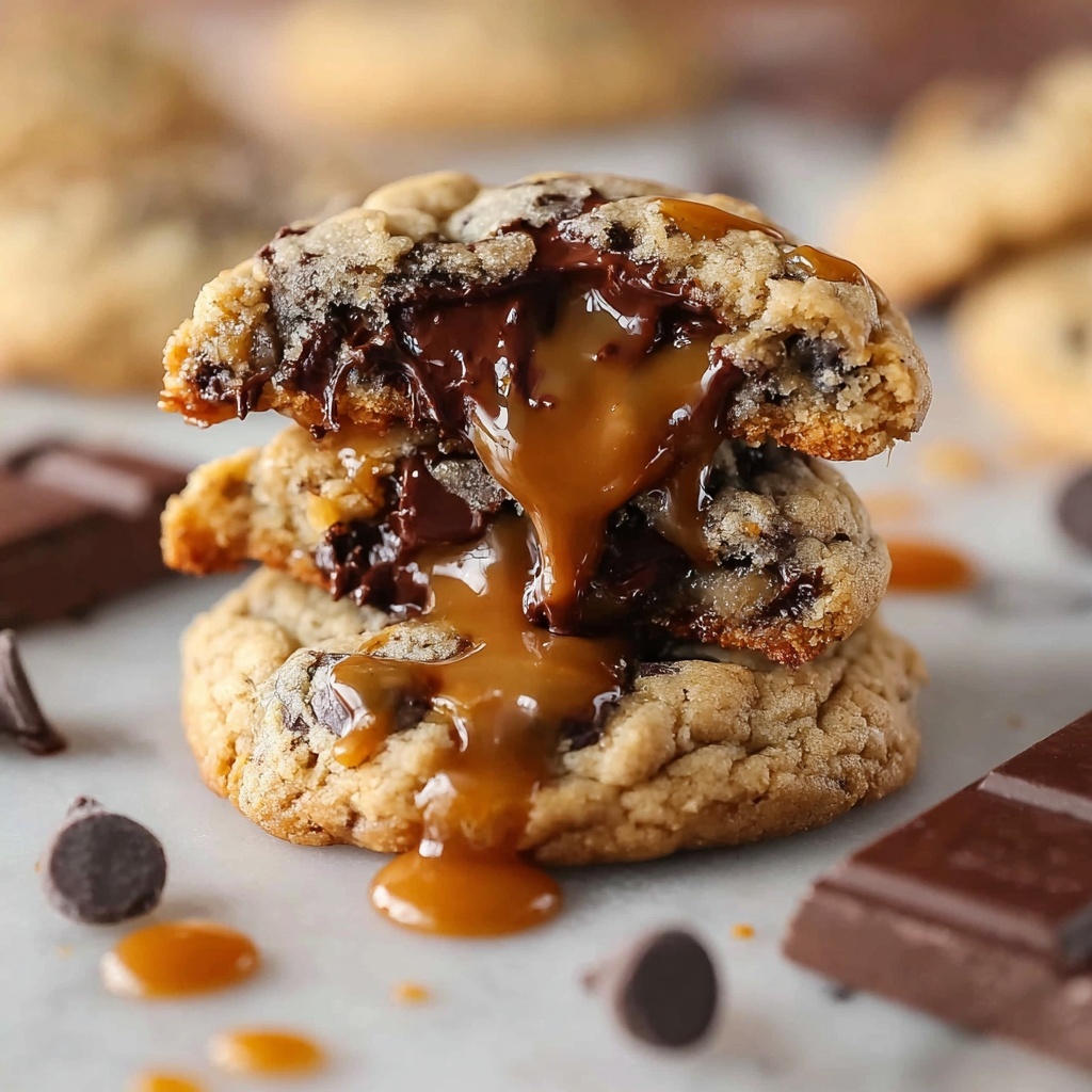 Caramel Chocolate Chip Cookies Recipe - Recipe Image