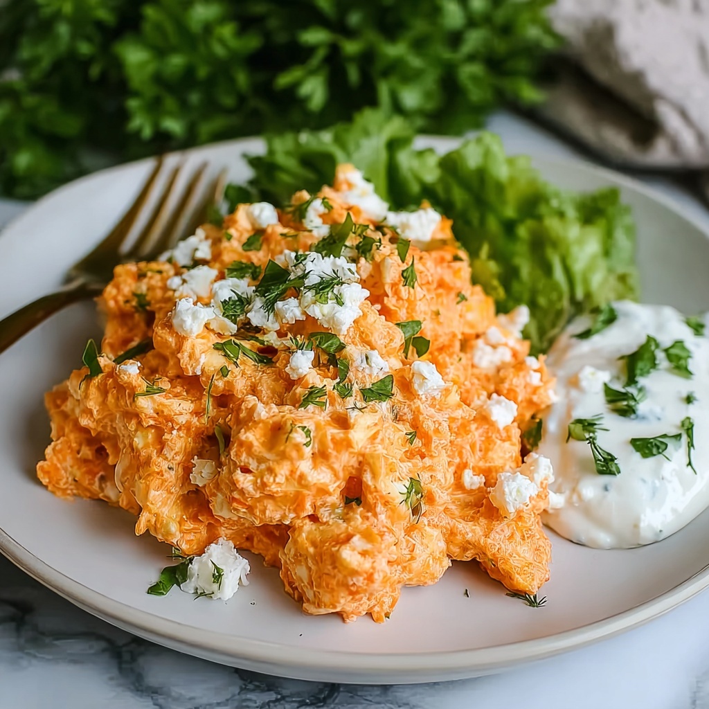 Buffalo Chicken Salad with Cottage Cheese Recipe - Recipe Image