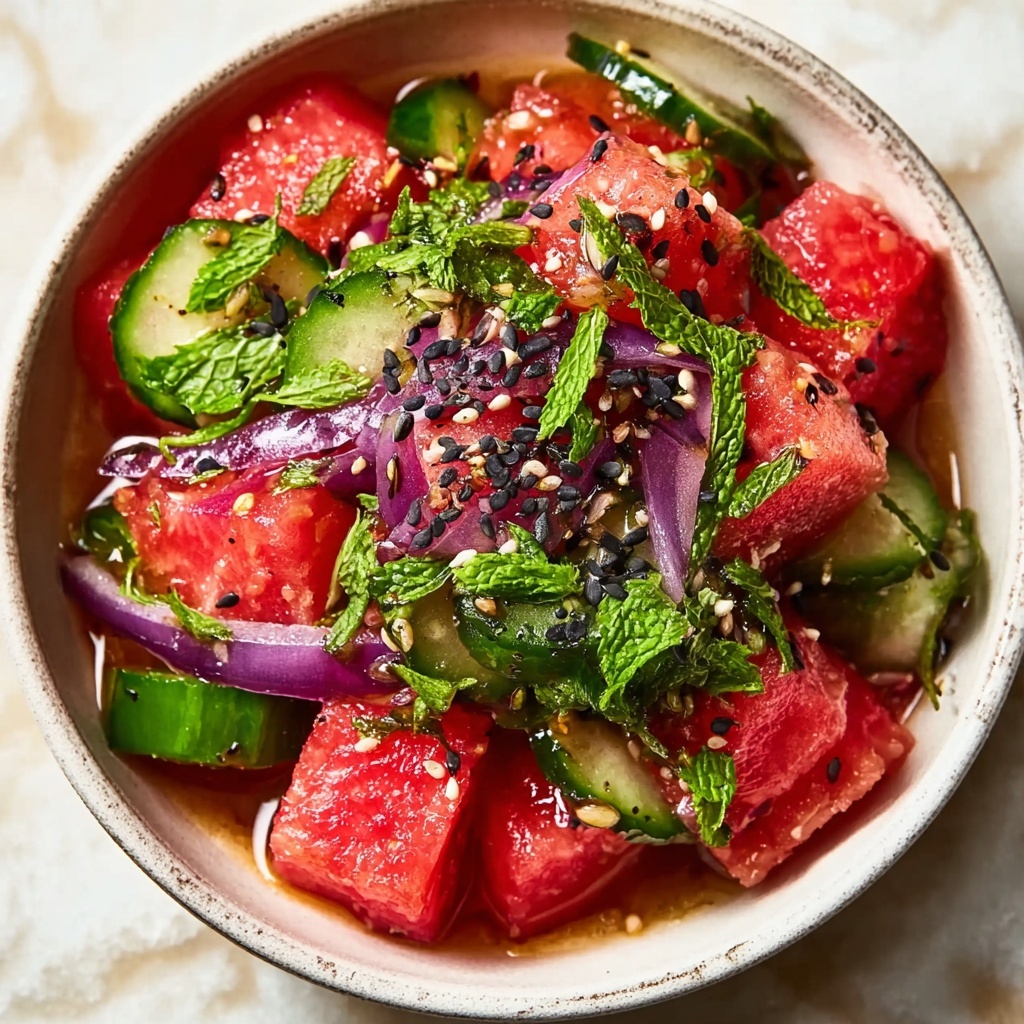 Watermelon Shiso Salad Recipe - Recipe Image