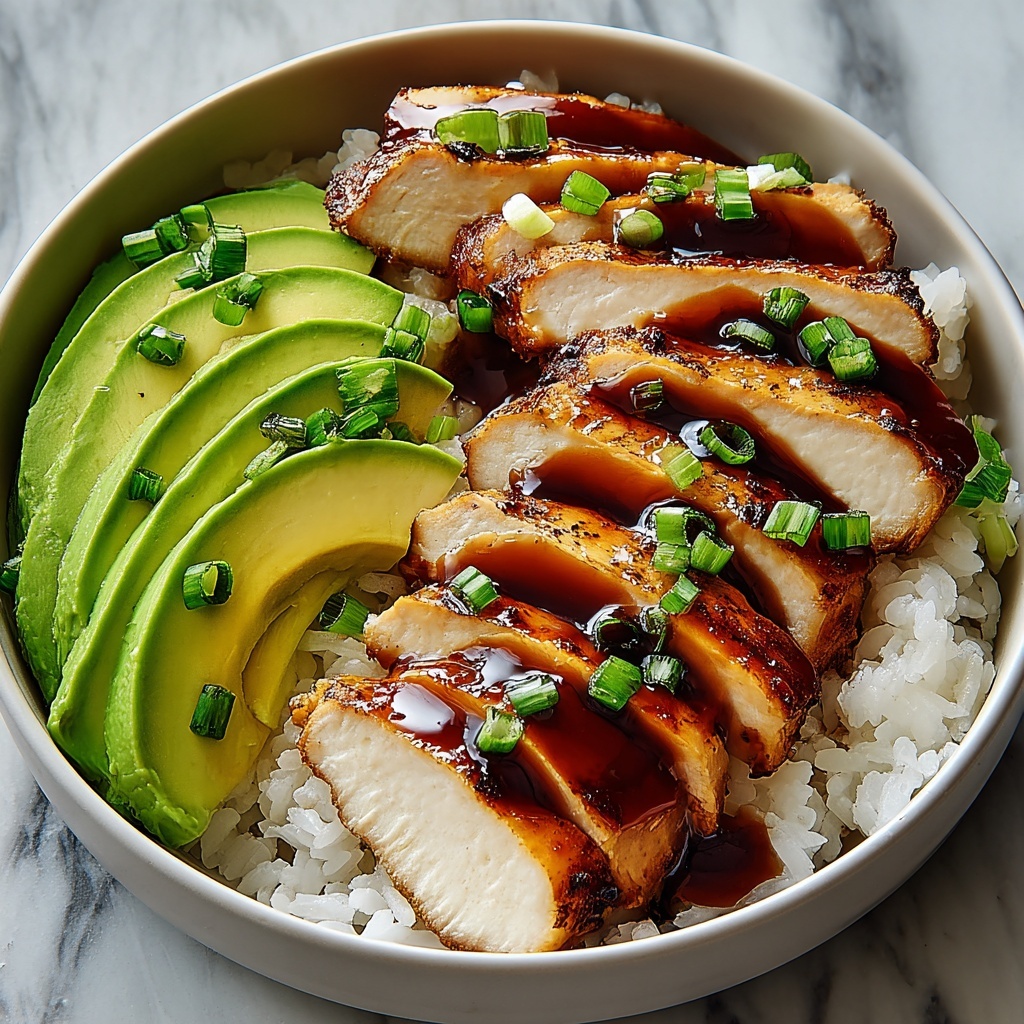 Easy Sticky Chicken Rice Bowl Recipe - Recipe Image