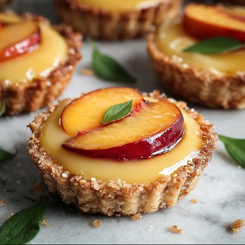 Mini Brown Butter Peach Tarts Recipe - Recipe Image