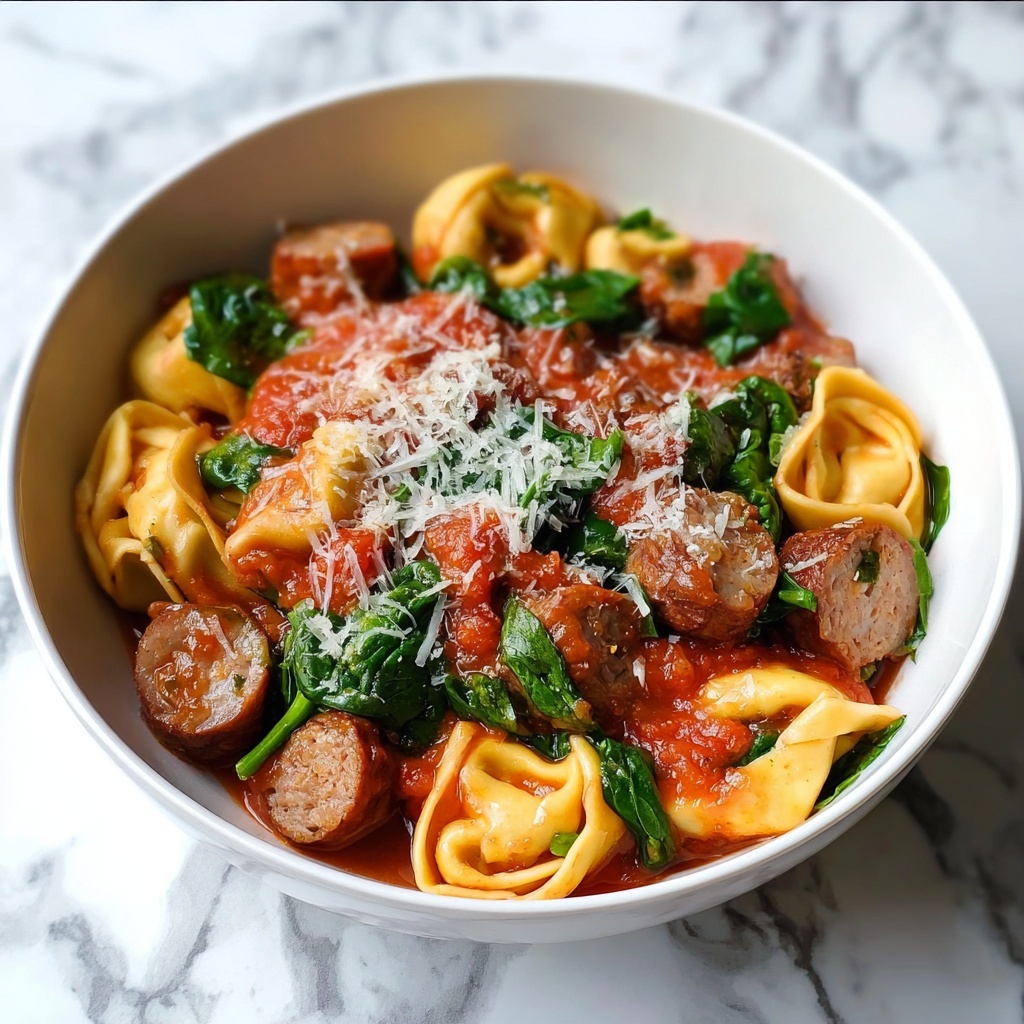 One Pan Tortellini with Sausage Recipe - Recipe Image