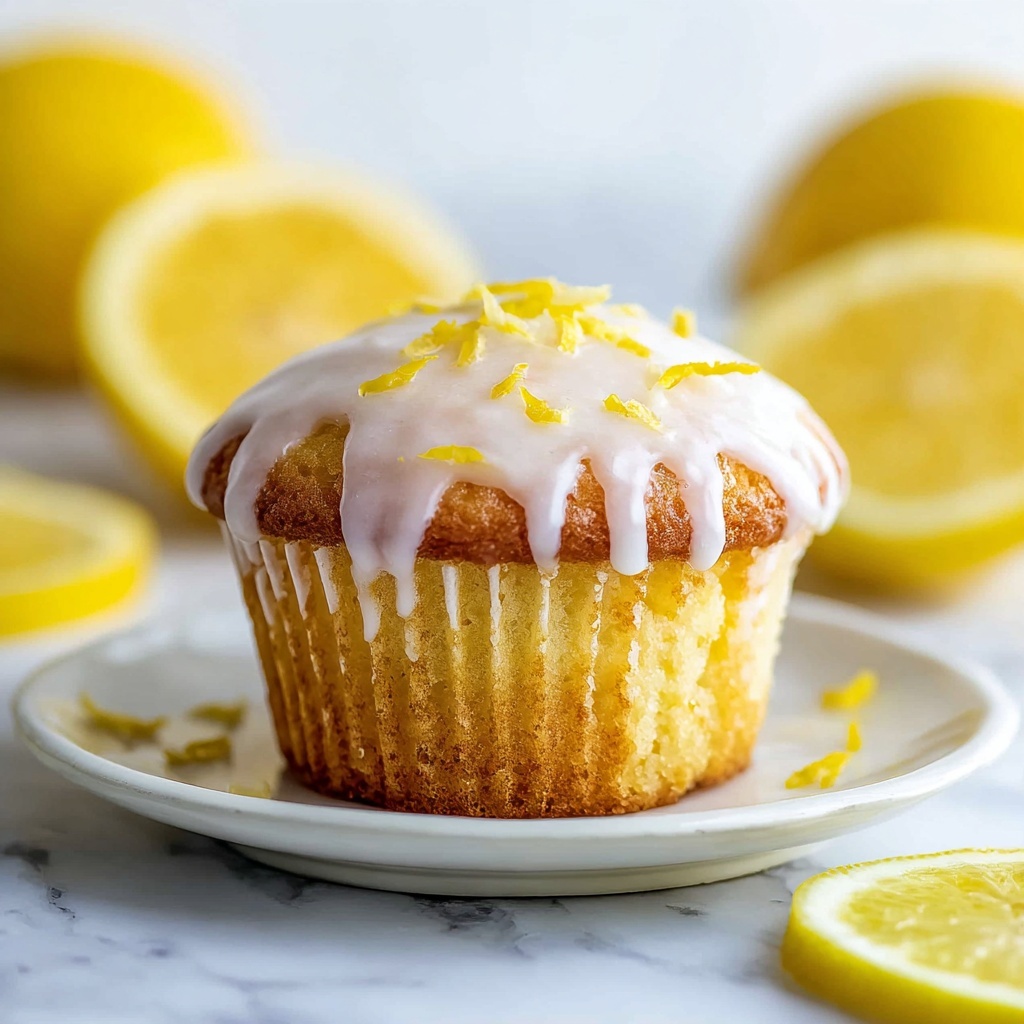 Lemon Muffins with Lemon Glaze Recipe - Recipe Image