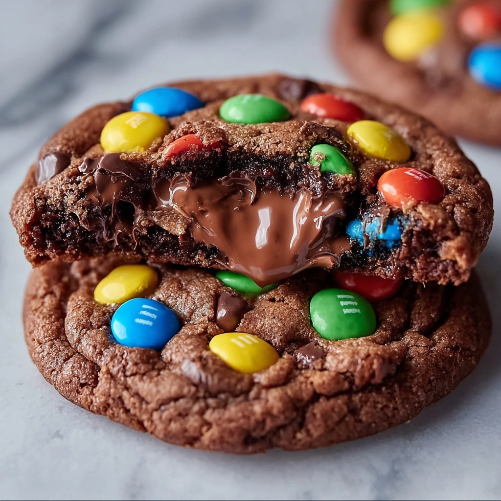 Chocolate Lava M&M Surprise Cookies Recipe - Recipe Image