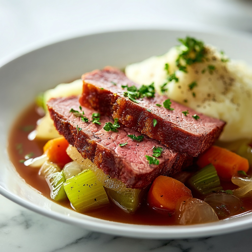 Traditional Irish Corned Beef and Cabbage Recipe for St. Patrick's Day Recipe - Recipe Image