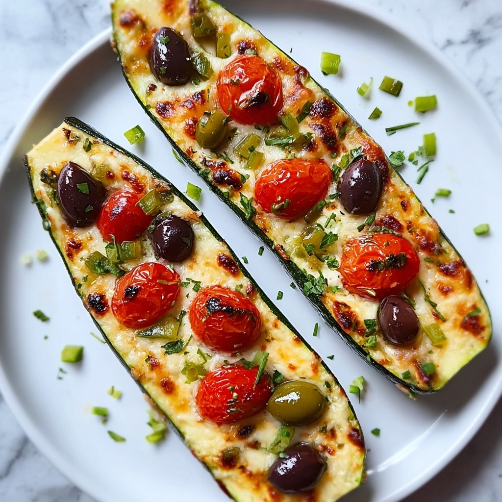 Mediterranean Stuffed Zucchini Recipe - Recipe Image