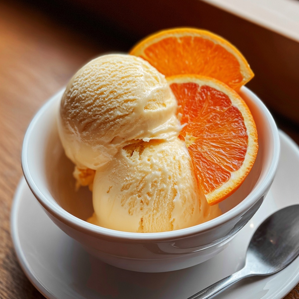 Orange Ice Cream Recipe - Recipe Image