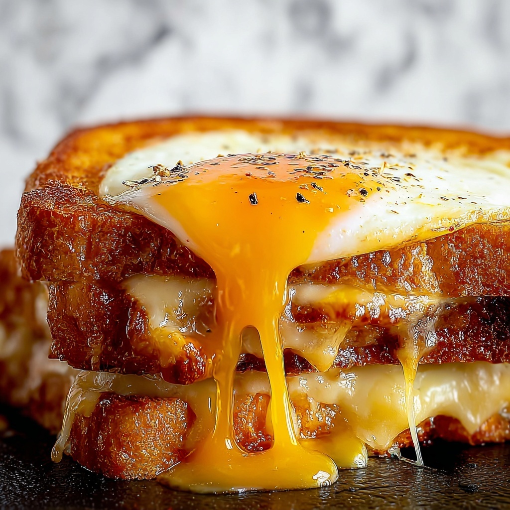 Air Fryer Cheesy Egg Toast Recipe - Recipe Image