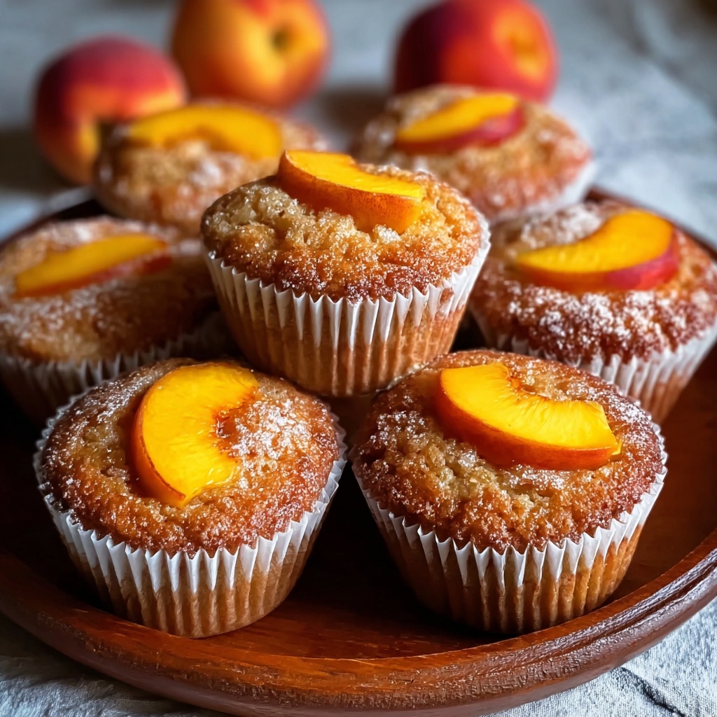 Peach Financiers: Elegant French Almond Cakes Recipe - Recipe Image