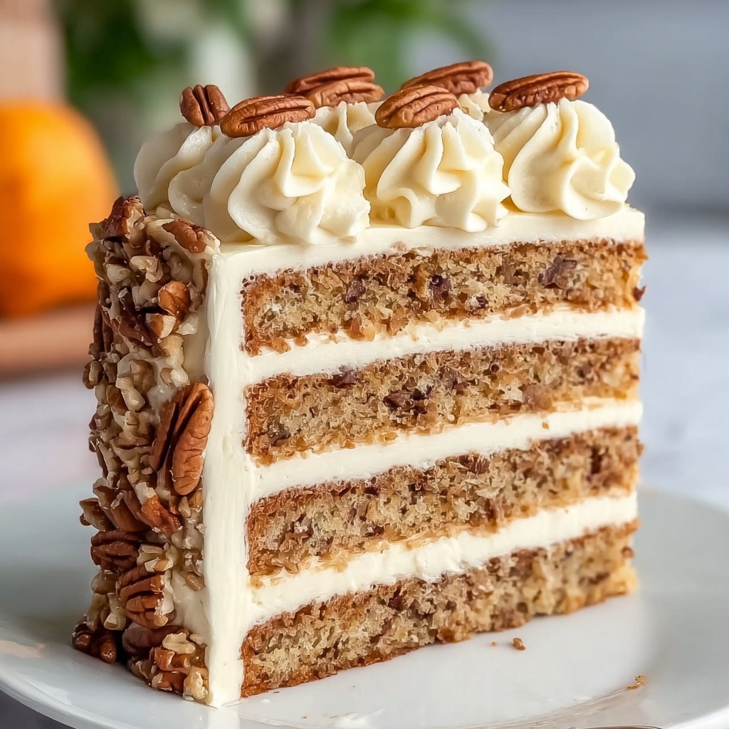 Romanian Walnut Buttercream Cake Recipe - Recipe Image