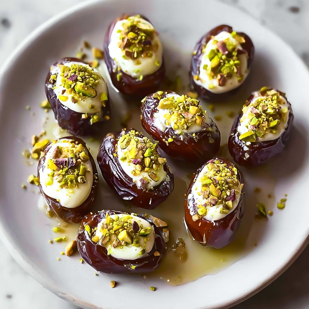 Honey Pistachio Ricotta Stuffed Dates Recipe - Recipe Image