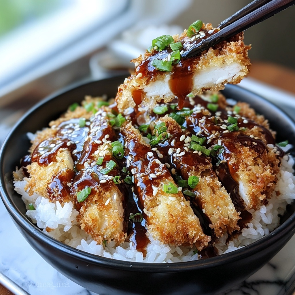 Japanese Katsu Bowls with Tonkatsu Sauce Recipe - Recipe Image