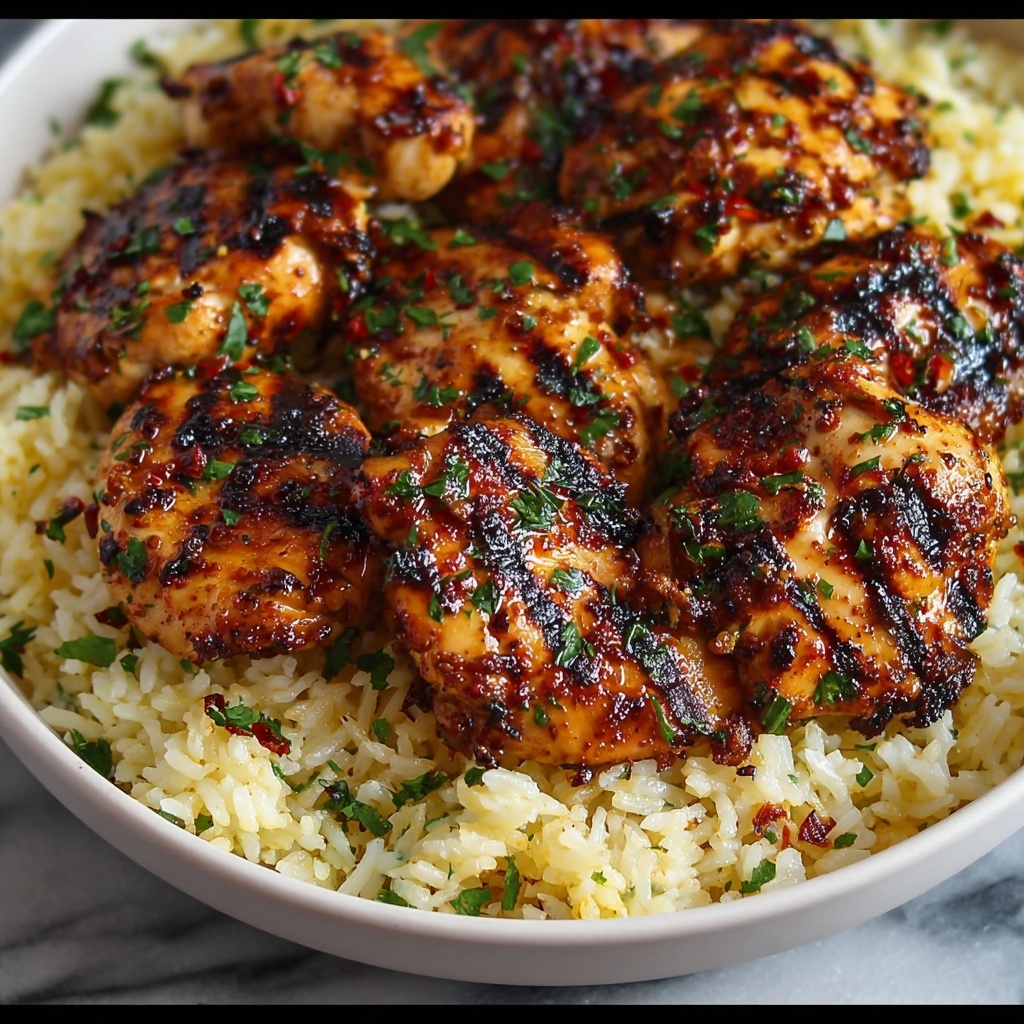 Garlic Butter Chicken with Parmesan Rice Recipe - Recipe Image