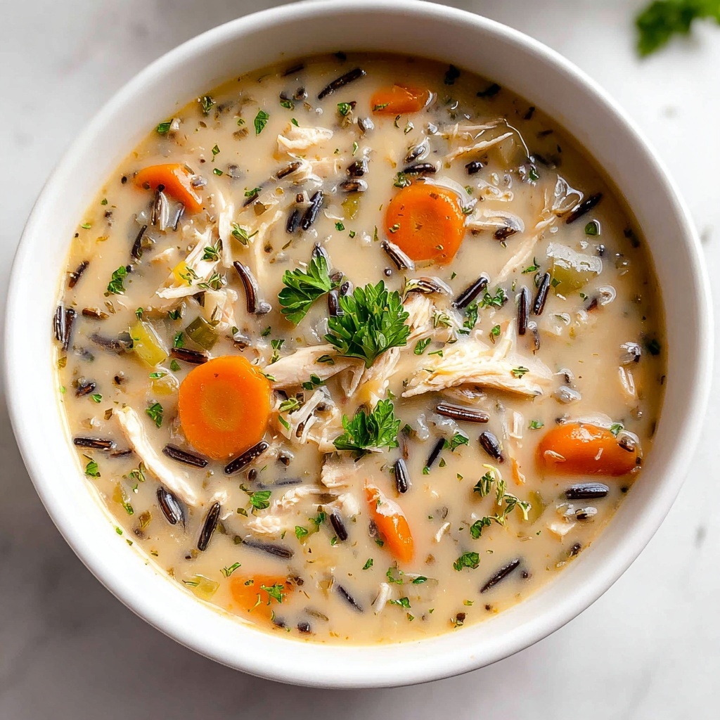 Healthy Chicken Wild Rice Soup Recipe - Recipe Image