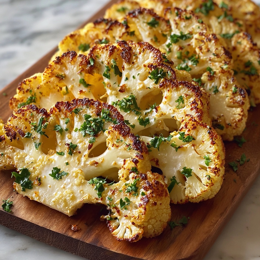 Cheesy Cauliflower Steaks Recipe - Recipe Image