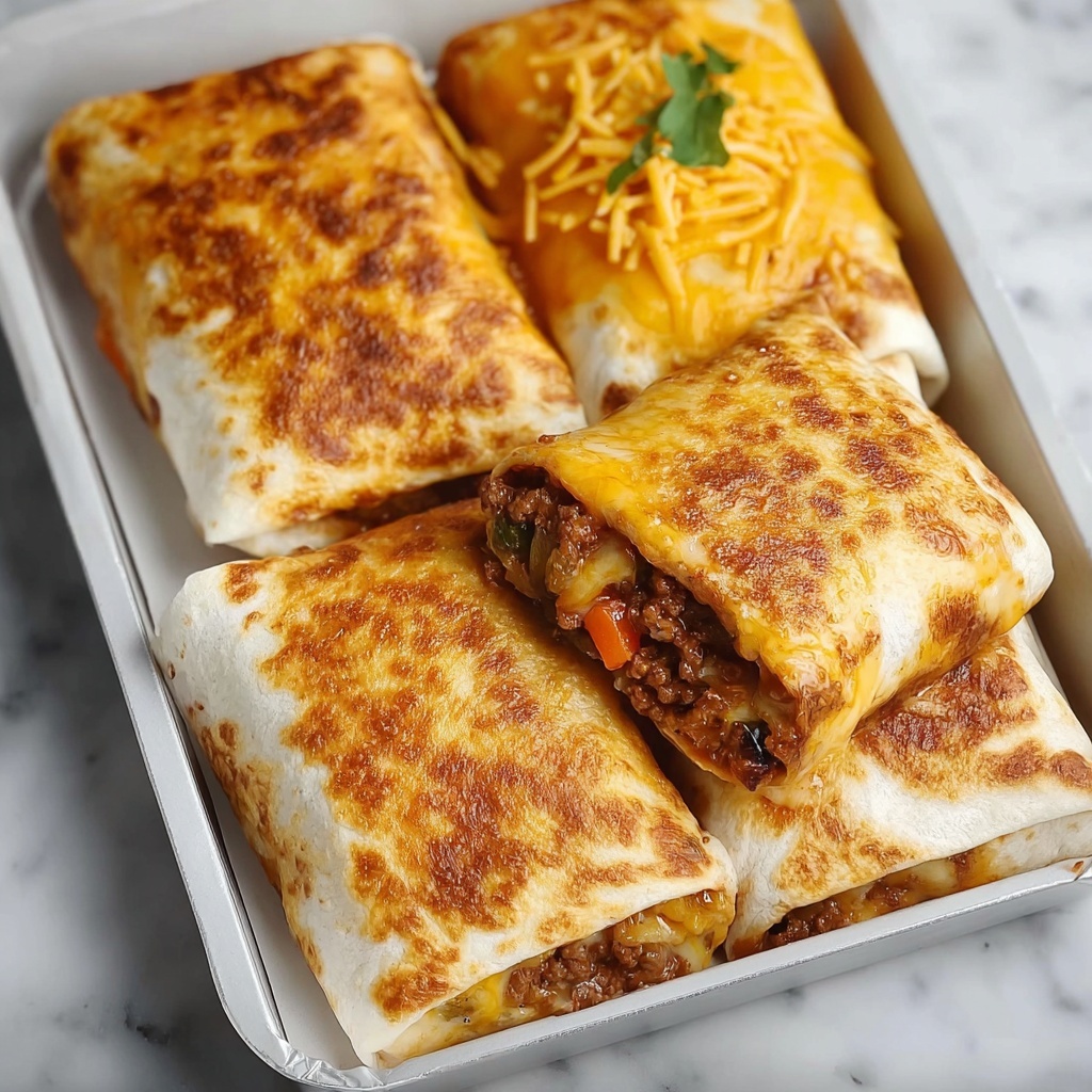 Loaded Cheesy Pocket Tacos Recipe - Recipe Image