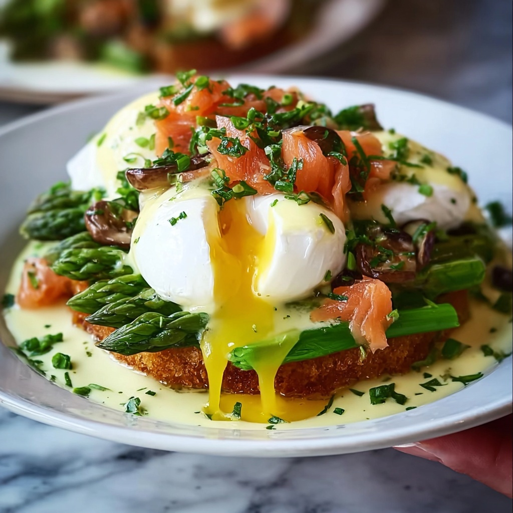 Salmon Cake Eggs Benedict Recipe - Recipe Image