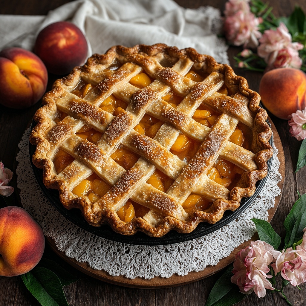 Brown Butter Strawberry Peach Pie Recipe - Recipe Image