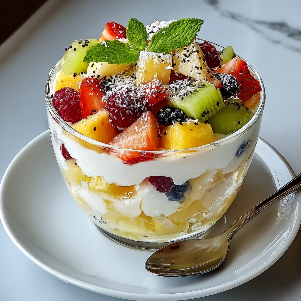 Fresh Fruit Salad with Citrus Honey Dressing Recipe - Recipe Image