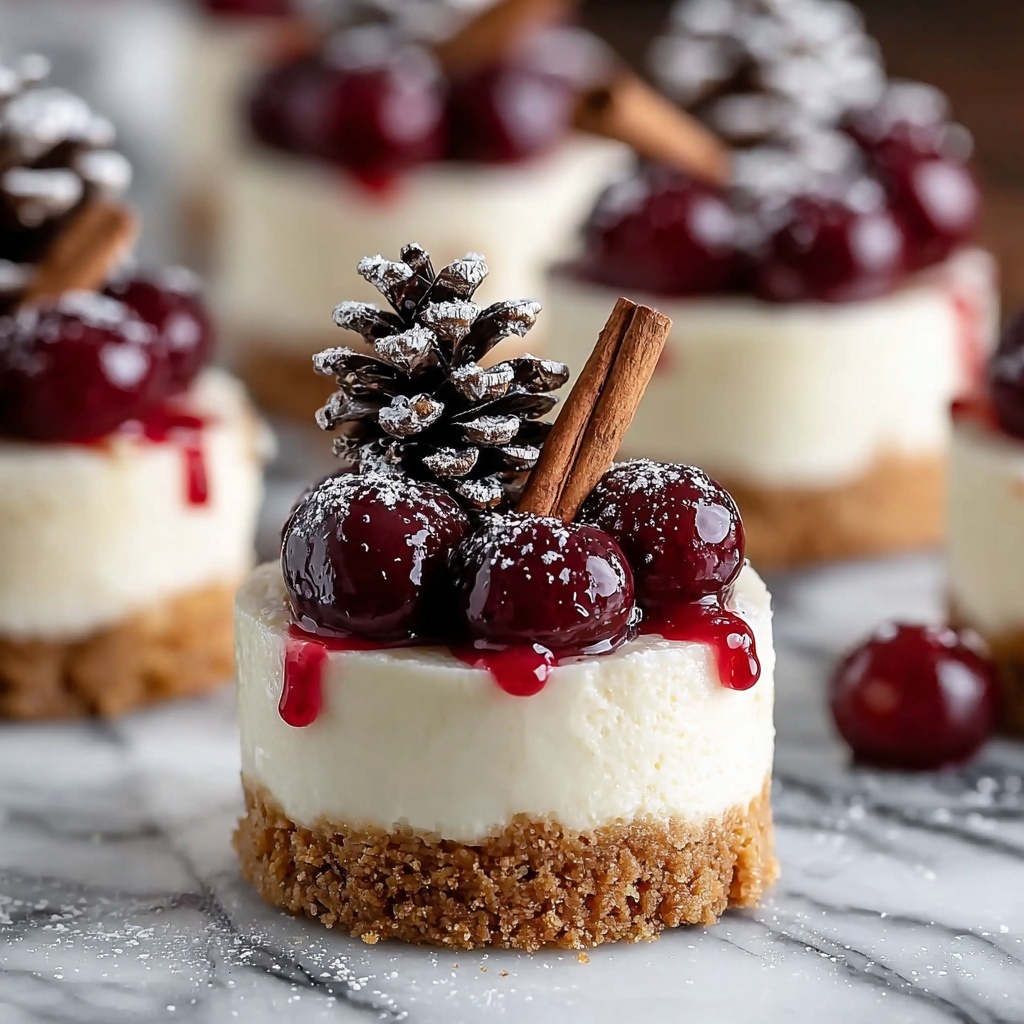 Mini Christmas Cheesecakes Recipe - Recipe Image