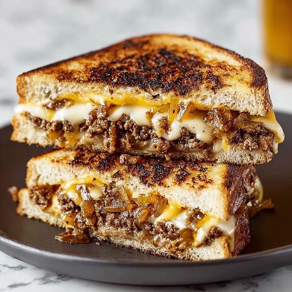 Patty Melts with Secret Bacon-Laden Sauce Recipe - Recipe Image