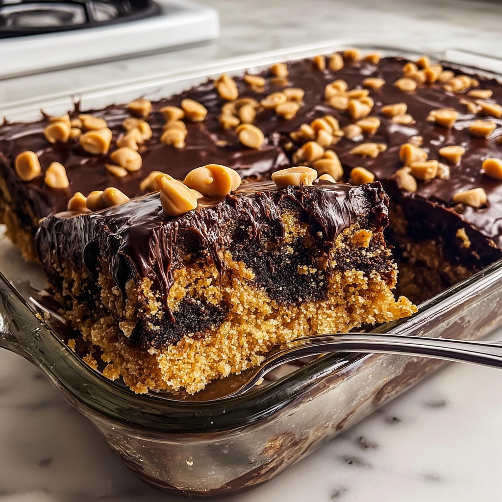 Peanut Butter Cup Dump Cake Recipe - Recipe Image