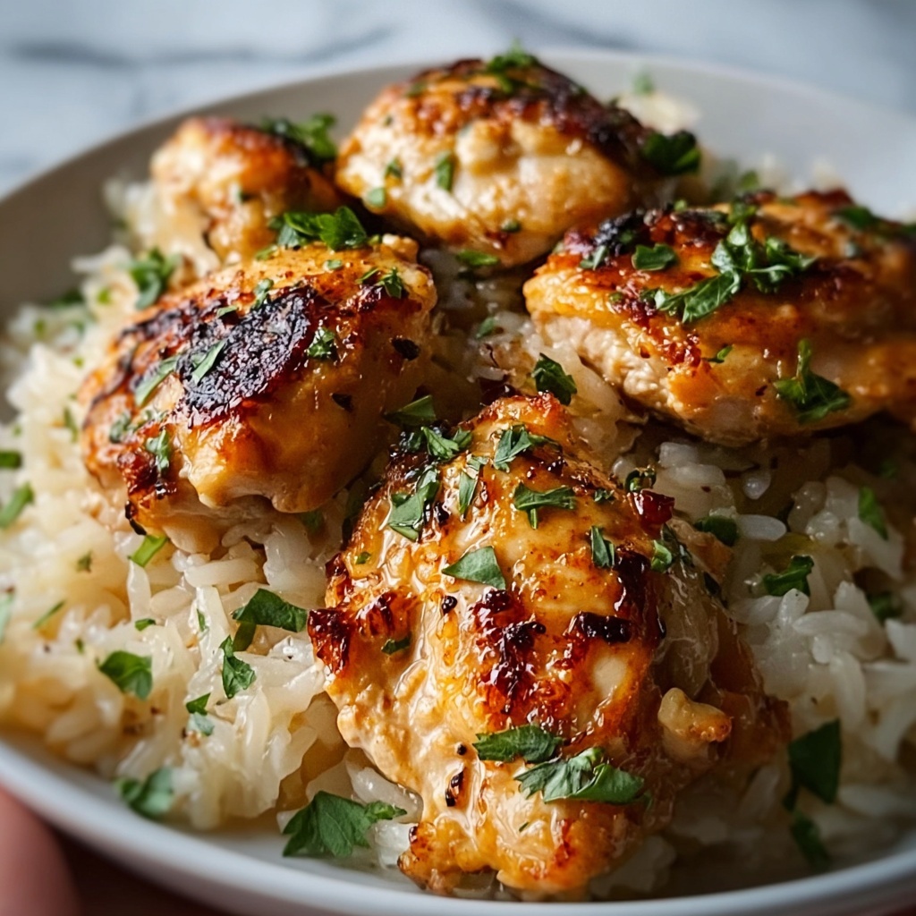 Creamy Herb Chicken with Basmati Rice Recipe - Recipe Image