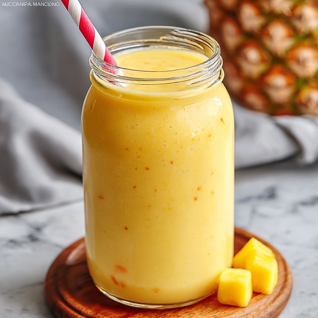 Mango Pineapple Smoothie Recipe - Recipe Image