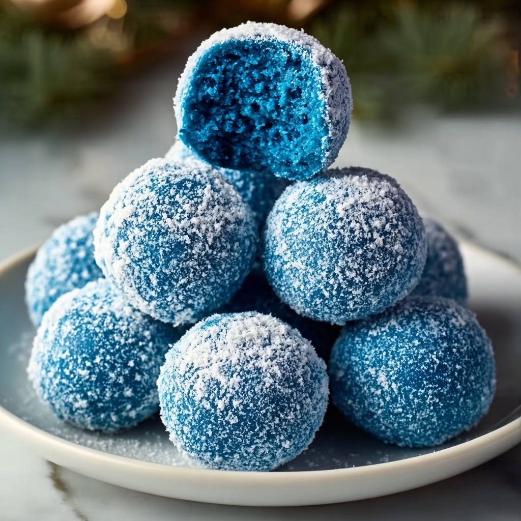 Blue Christmas Truffles Recipe - Recipe Image