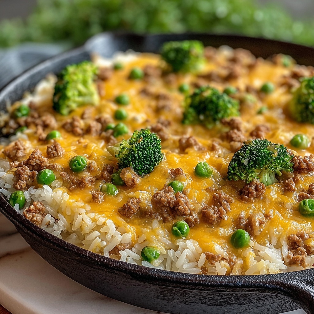 Cheesy Turkey Rice Recipe - Recipe Image