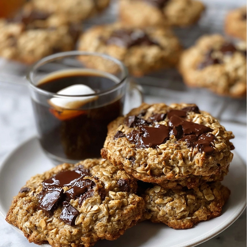 Chocolate Chip Espresso Oatmeal Cookies Recipe - Recipe Image