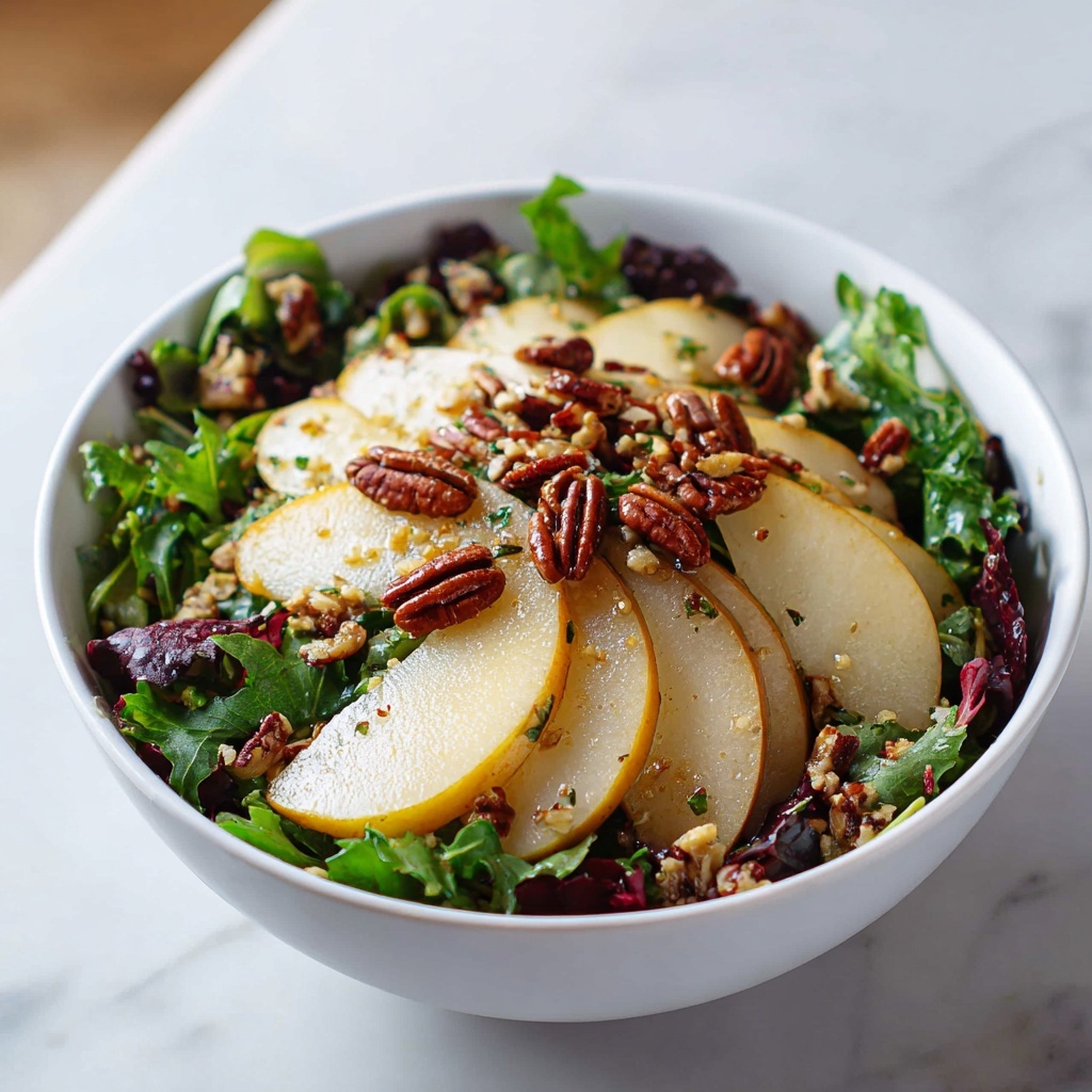 Winter Salad with Pears, Pecans, and Cranberries Recipe - Recipe Image