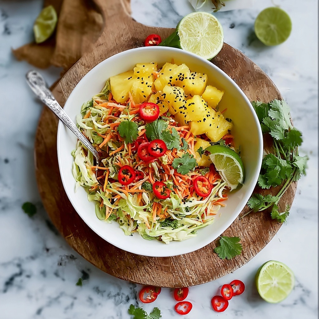 Spicy Pineapple Slaw Recipe - Recipe Image