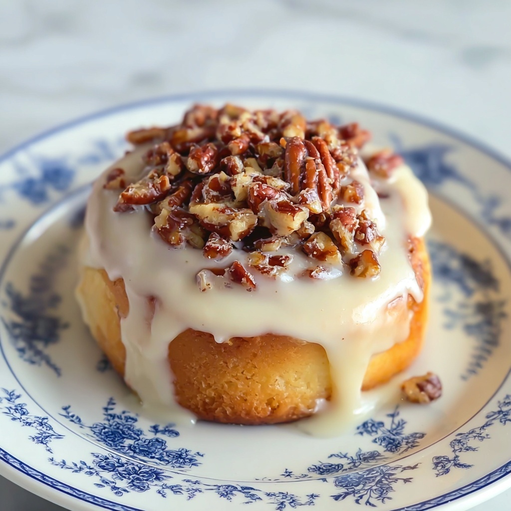 Browned Butter Frosted Pecan Cinnamon Rolls Recipe - Recipe Image