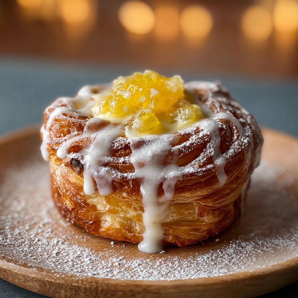 Peach Pie Cruffins Recipe - Recipe Image