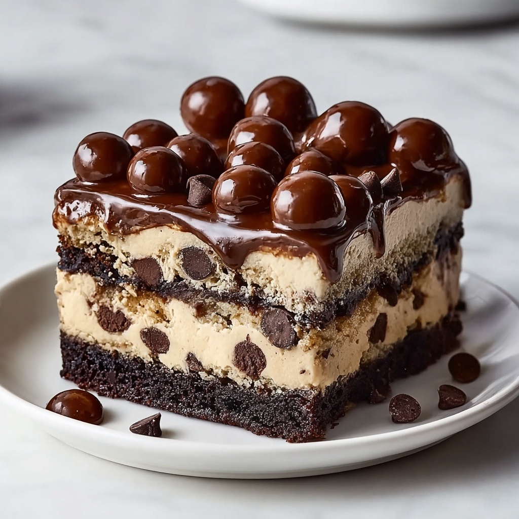 Cookie Dough Brownie Cake Recipe - Recipe Image