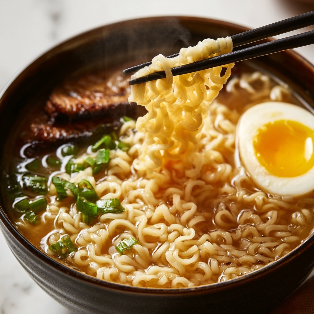 Homemade Ramen with Flavorful Broth Recipe - Recipe Image