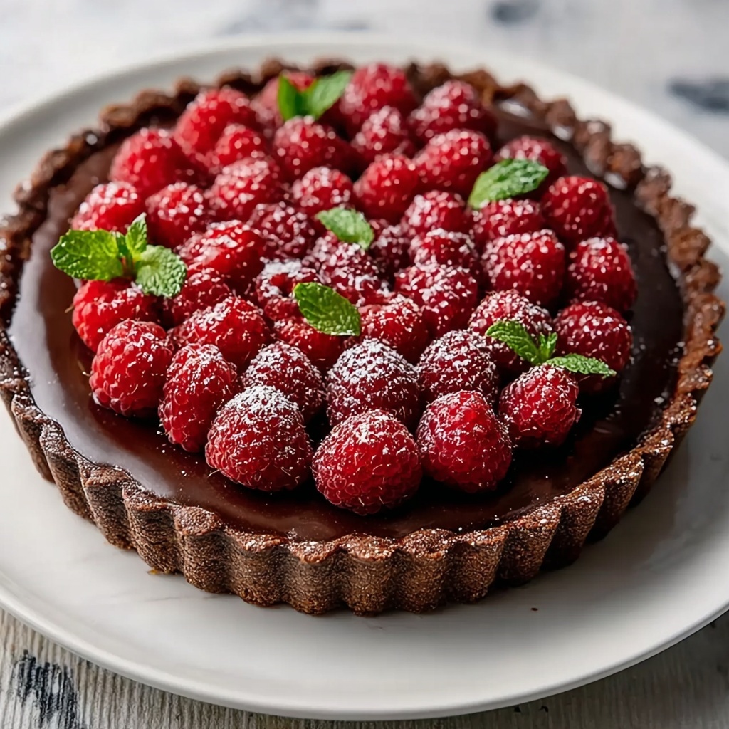 Chocolate Raspberry Tart: An Amazing Ultimate Recipe - Recipe Image