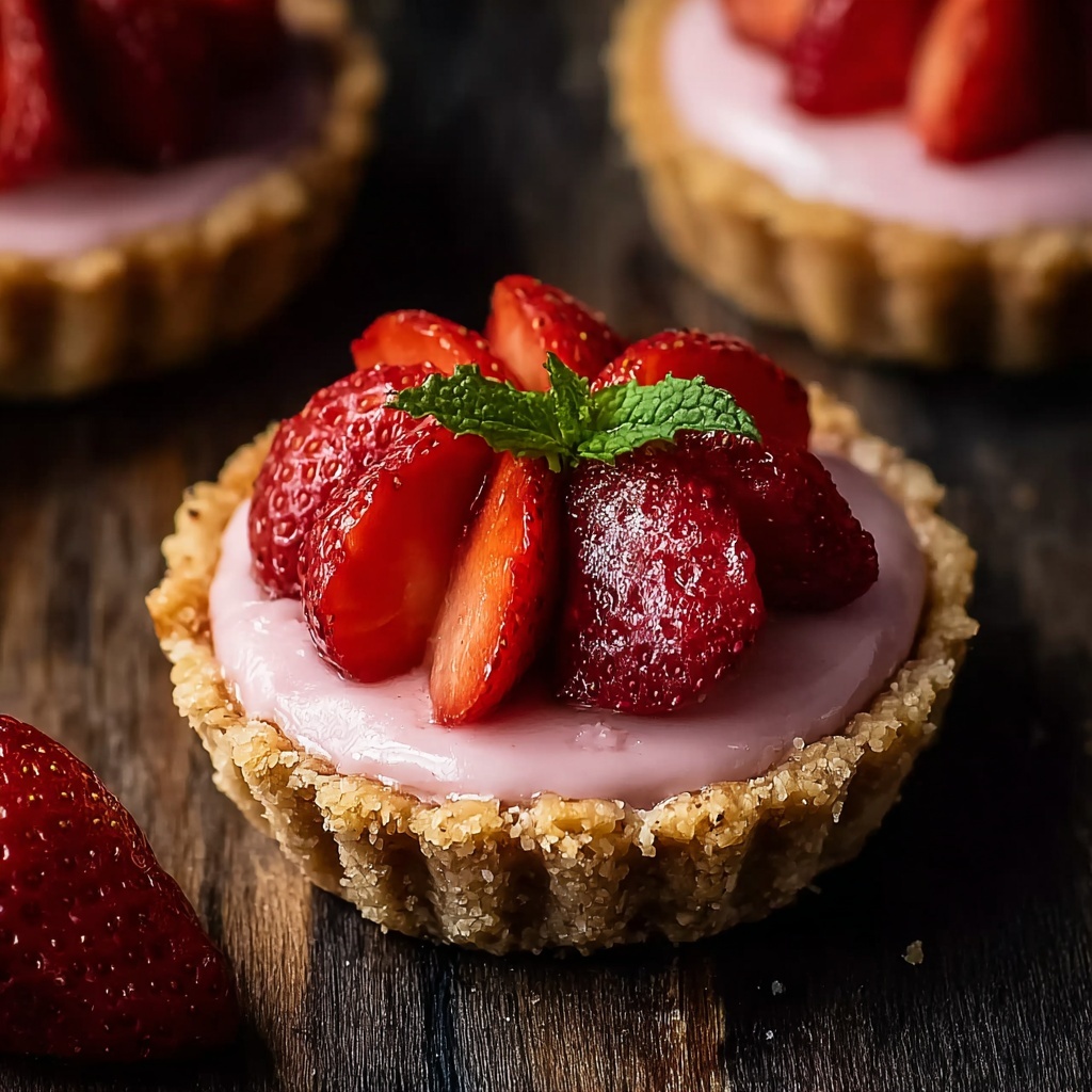 Strawberry Mousse Tartlets Recipe - Recipe Image