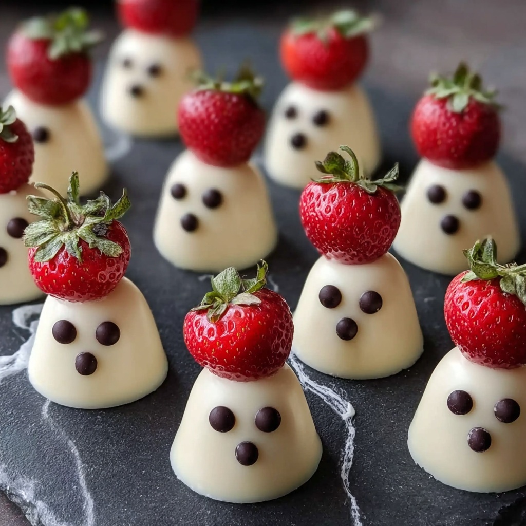 Spooky Strawberry Ghosts Recipe - Recipe Image