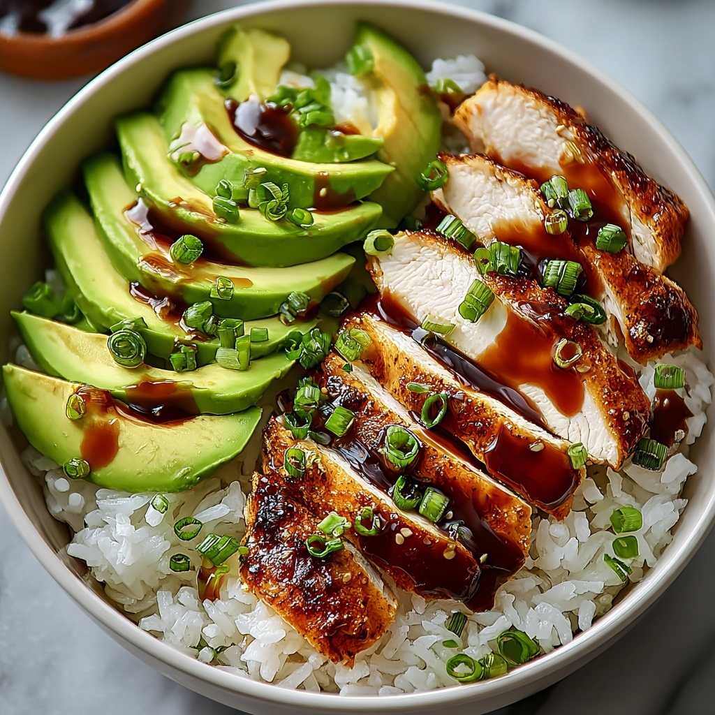 Easy Sticky Chicken Rice Bowl Recipe - Recipe Image