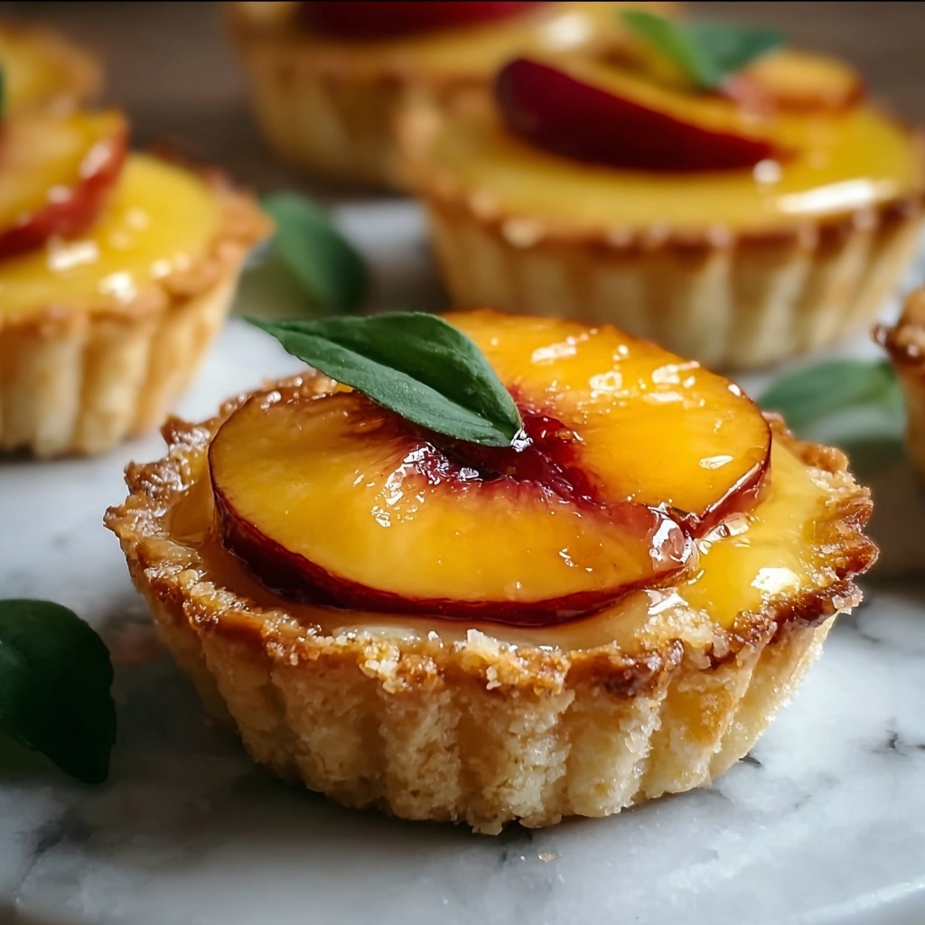 Mini Brown Butter Peach Tarts Recipe - Recipe Image