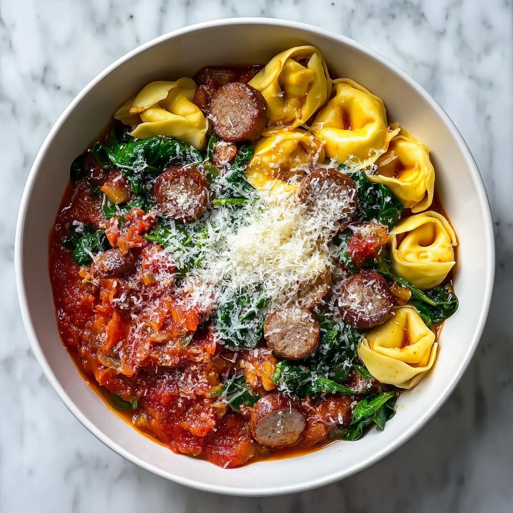 One Pan Tortellini with Sausage Recipe - Recipe Image
