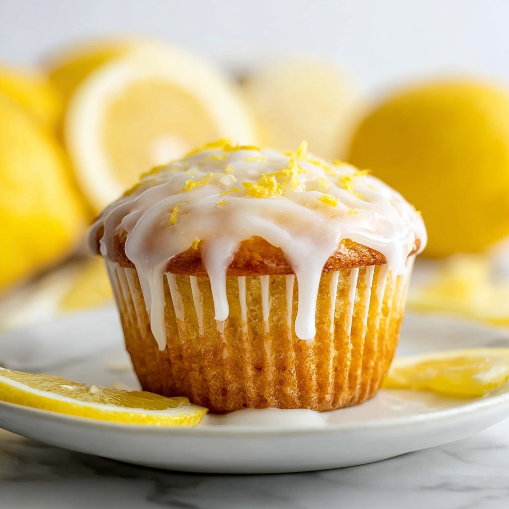 Lemon Muffins with Lemon Glaze Recipe - Recipe Image